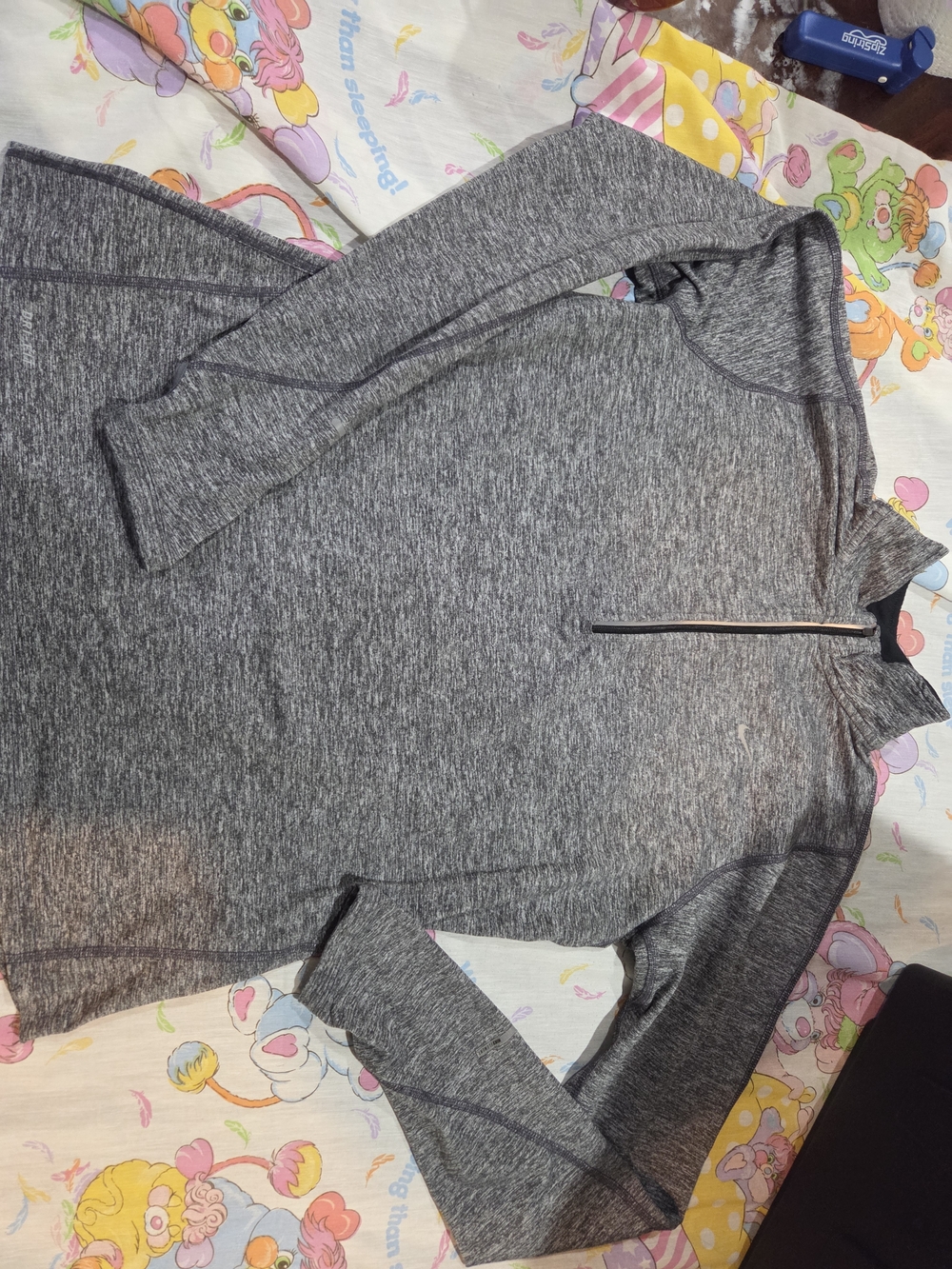Nike Dri-FIT Heather Gray Running Jacket Large